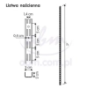 Listwa naścienna 200 cm